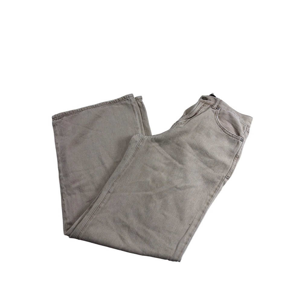 Sincerely Jules Tan‎ Beige Wide Leg Jeans High Waisted 100% Cotton Size 3/26